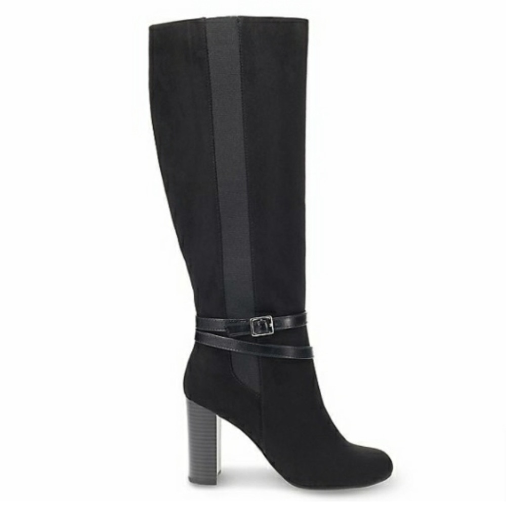 Lauren Conrad Haworthia Black Heeled Boots